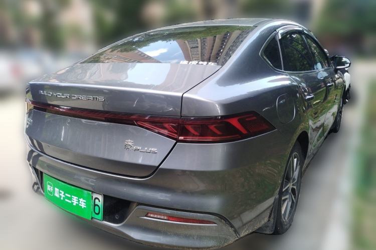 Used BYD Qin PLUS 2021 EV 500KM Premium Model Rear Right 45 Deg