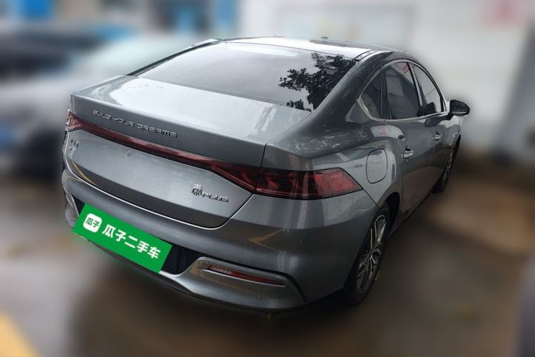 Used BYD Qin PLUS 2021 EV 500KM Luxury Model Rear Right 45 Deg