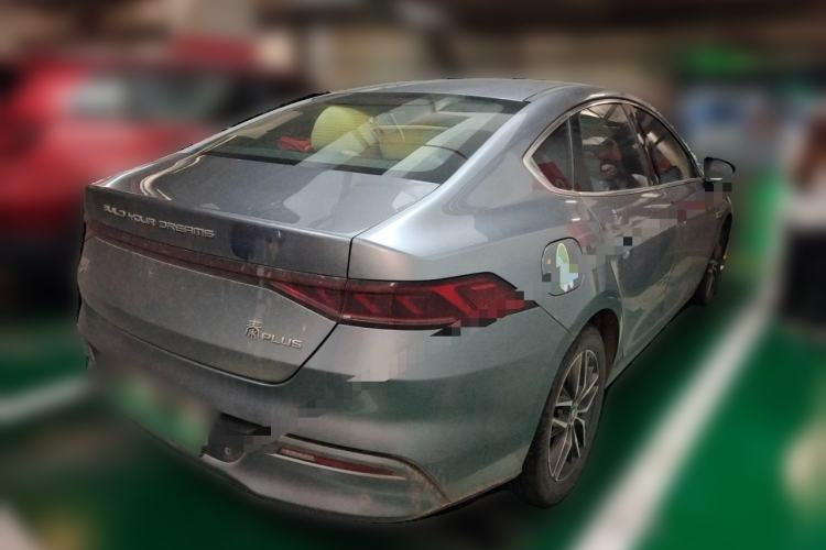 Used BYD Qin PLUS 2021 EV 500KM Luxury Model Rear Right 45 Deg