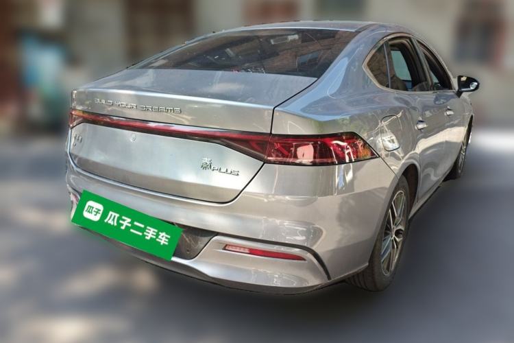 Used BYD Qin PLUS 2021 EV 500KM Luxury Model Rear Right 45 Deg