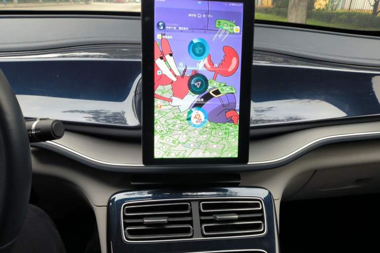 Used BYD Qin PLUS 2021 DM-i 55KM Flagship Model Audio And AC Panel