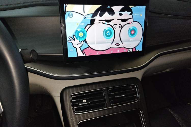 Used BYD Qin PLUS 2021 DM-i 55KM Flagship Model Audio And AC Panel