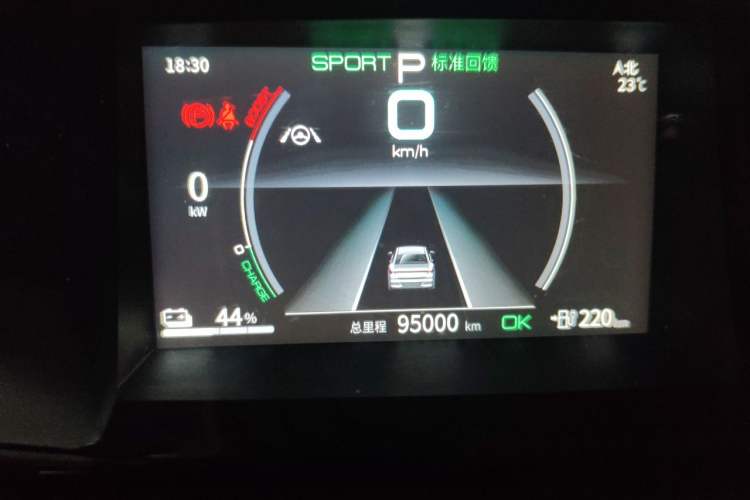 Used BYD Qin PLUS 2021 EV 500KM Luxury Model Odometer Close Up