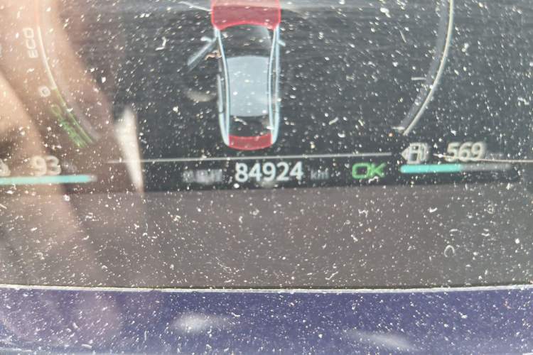 Used BYD Qin PLUS 2021 DM-i 55KM Flagship Model Odometer Close Up