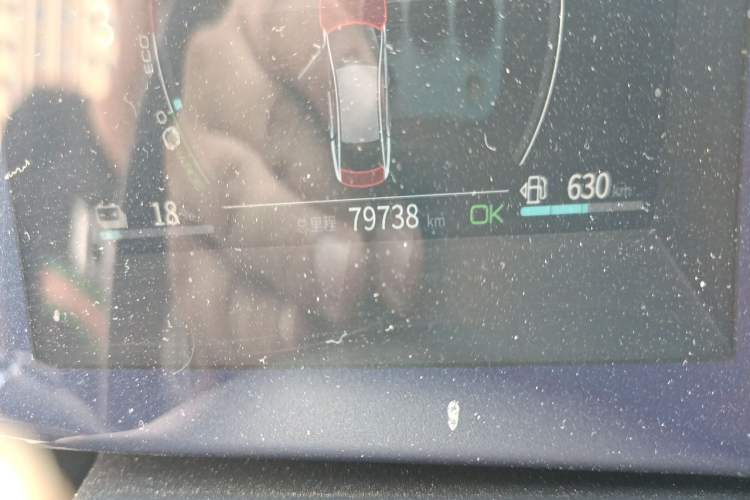 Used BYD Qin PLUS 2021 DM-i 55KM Flagship Model Odometer Close Up