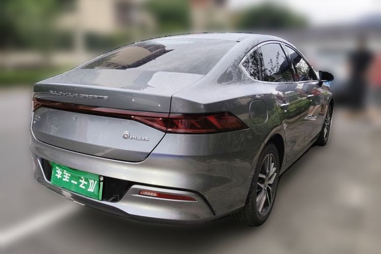 Used BYD Qin PLUS 2021 EV 500KM Luxury Model Rear Right 45 Deg