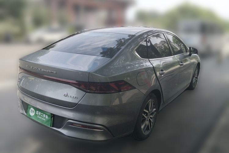 Used BYD Qin PLUS 2021 EV 500KM Luxury Model Rear Right 45 Deg
