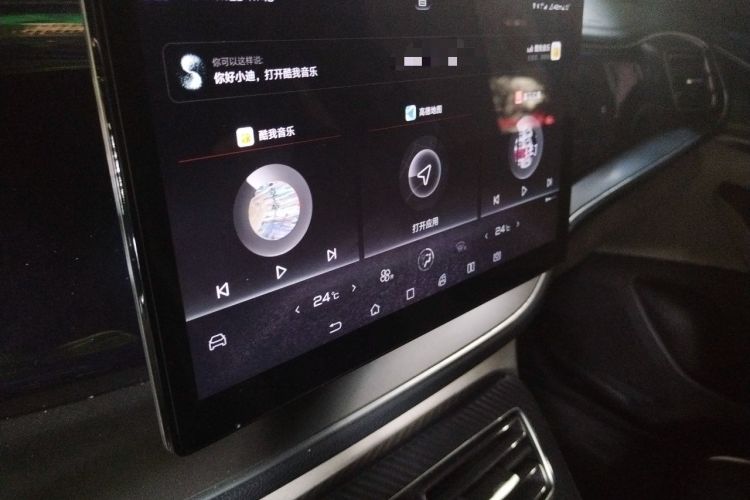 Used BYD Qin PLUS 2021 EV 500KM Luxury Model Audio And AC Panel