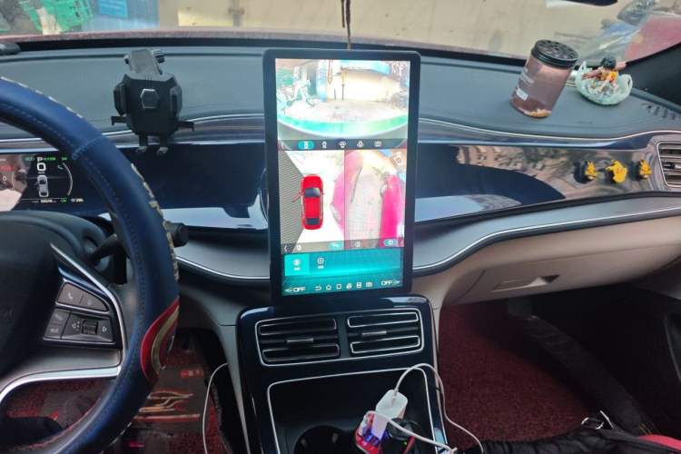 Used BYD Qin PLUS 2021 EV 600KM Flagship Model Audio And AC Panel