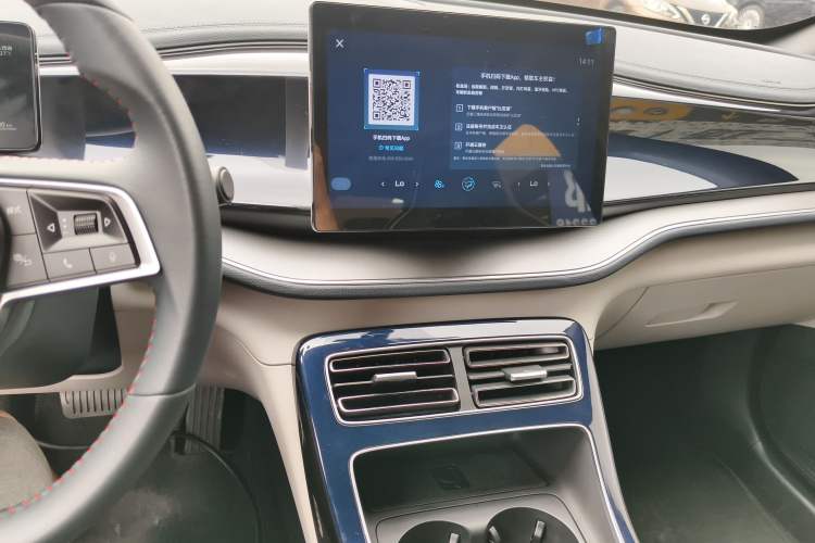 Used BYD Qin PLUS 2021 DM-i 55KM Flagship Model Audio And AC Panel
