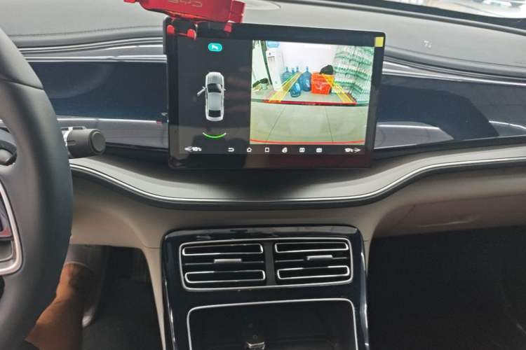 Used BYD Qin PLUS 2021 EV 500KM Luxury Model Audio And AC Panel