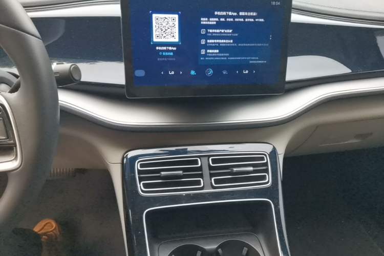 Used BYD Qin PLUS 2021 EV 500KM Luxury Model Audio And AC Panel