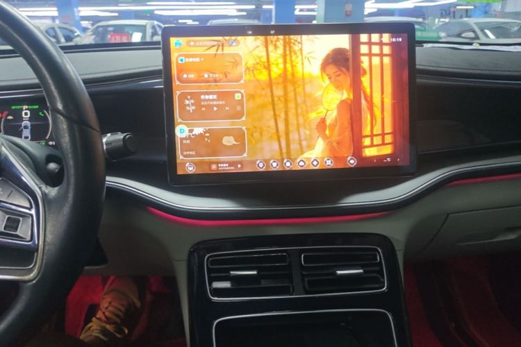 Used BYD Qin PLUS 2021 EV 600KM Flagship Model Audio And AC Panel