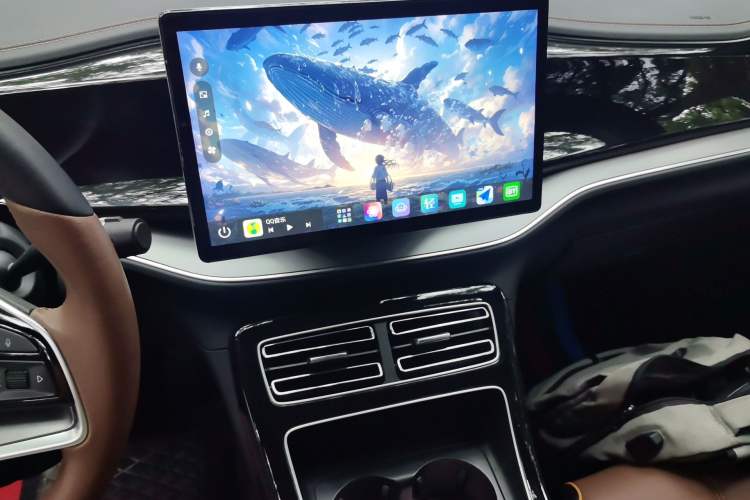 Used BYD Qin PLUS 2021 DM-i 120KM Flagship Model Audio And AC Panel