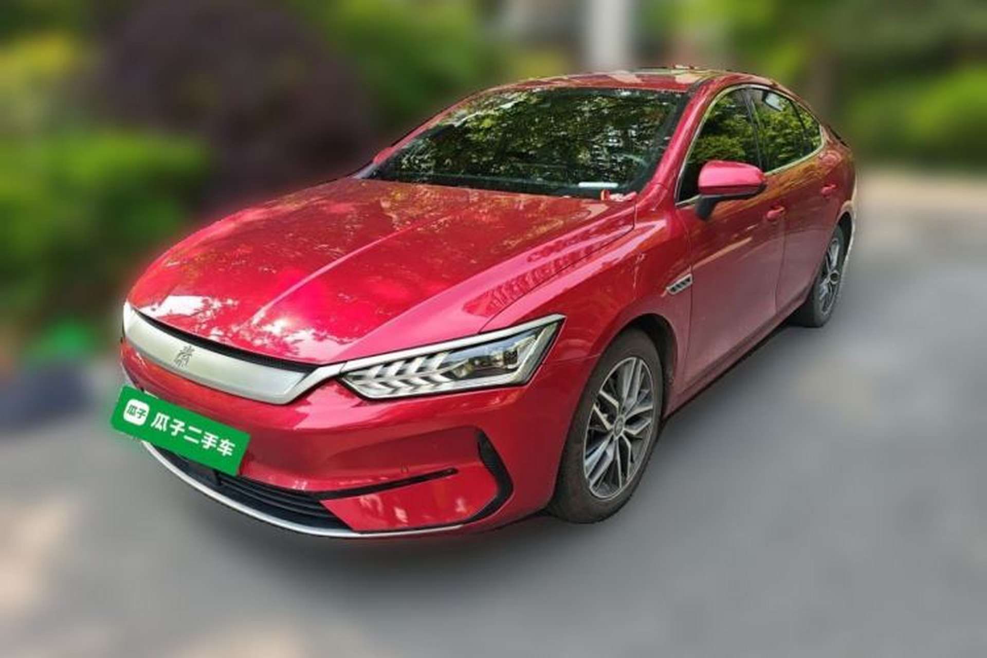 Used BYD Qin PLUS 2021 EV 500KM Premium Model Front Left 45 Deg