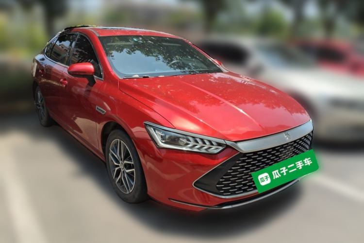Used BYD Qin PLUS 2021 DM-i 55KM Flagship Model Front Right 45 Deg