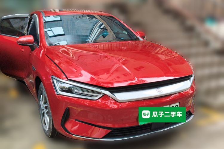 Used BYD Qin PLUS 2021 EV 500KM Luxury Model Front Right 45 Deg