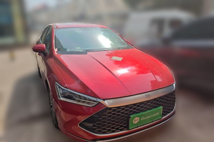 Used BYD Qin PLUS 2021 DM-i 55KM Flagship Model Front Right 45 Deg