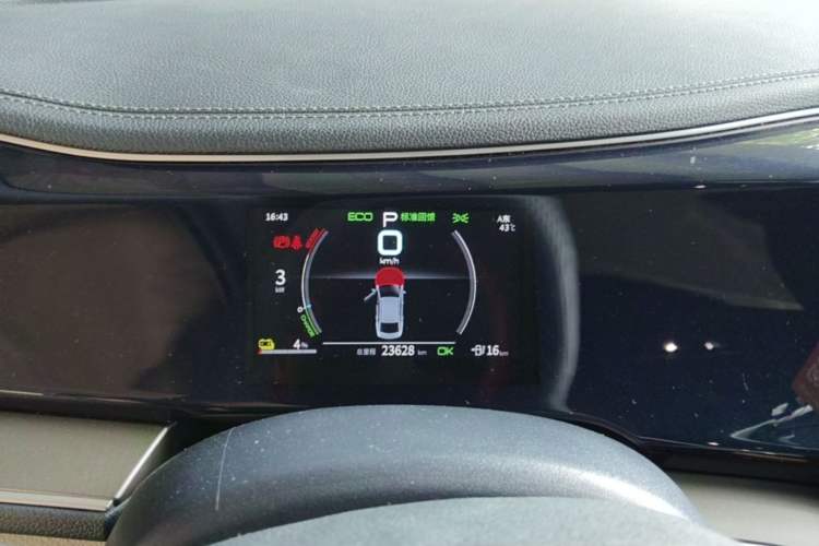 Used BYD Qin PLUS 2021 EV 400KM Luxury Model Instrument Cluster
