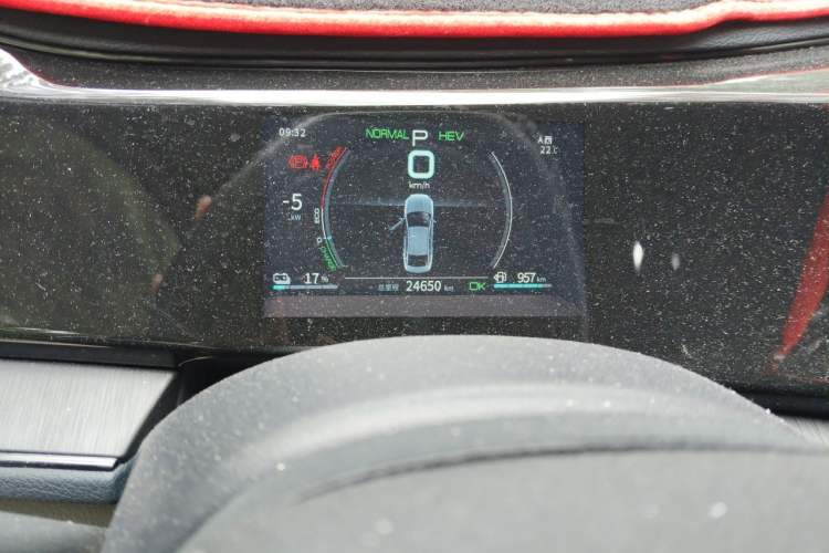 Used BYD Qin PLUS 2021 DM-i 55KM Prestige Model Odometer Close Up