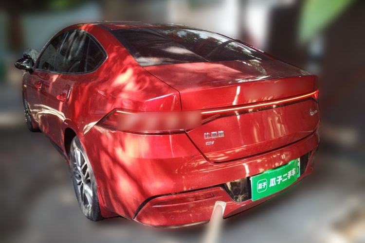 Used BYD Qin PLUS 2021 EV 500KM Luxury Model Rear Left 45 Deg