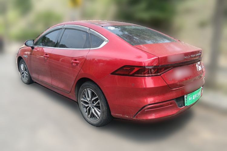 Used BYD Qin PLUS 2021 EV 400KM Luxury Model Rear Left 45 Deg