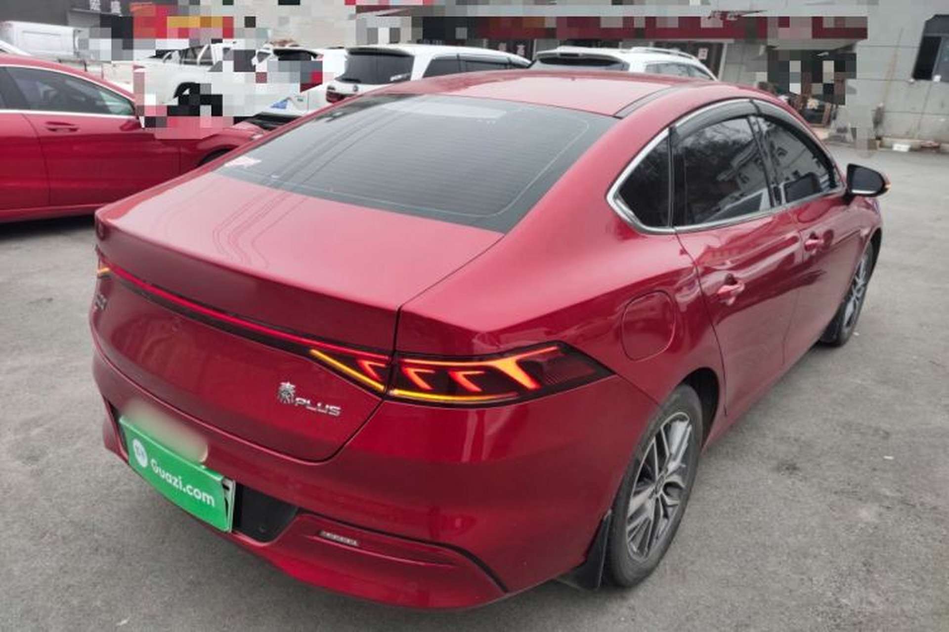 Used BYD Qin PLUS 2021 EV 500KM Luxury Model Rear Right 45 Deg