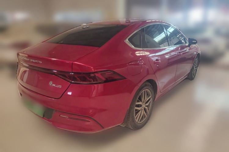 Used BYD Qin PLUS 2021 EV 500KM Luxury Model Rear Right 45 Deg