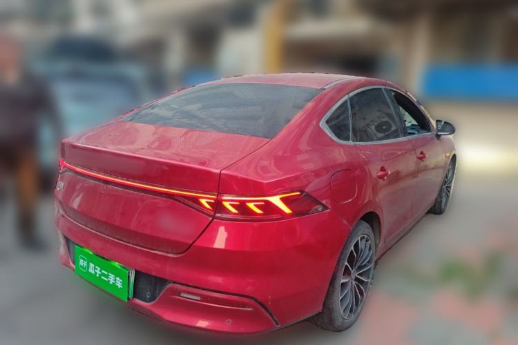 Used BYD Qin PLUS 2021 EV 600KM Flagship Model Rear Right 45 Deg