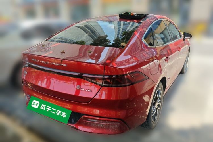 Used BYD Qin PLUS 2021 DM-i 55KM Flagship Model Rear Right 45 Deg