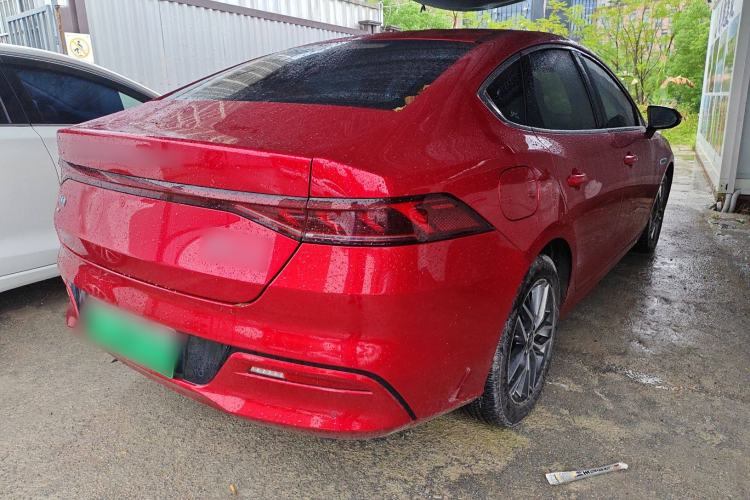 Used BYD Qin PLUS 2021 EV 500KM Luxury Model Rear Right 45 Deg