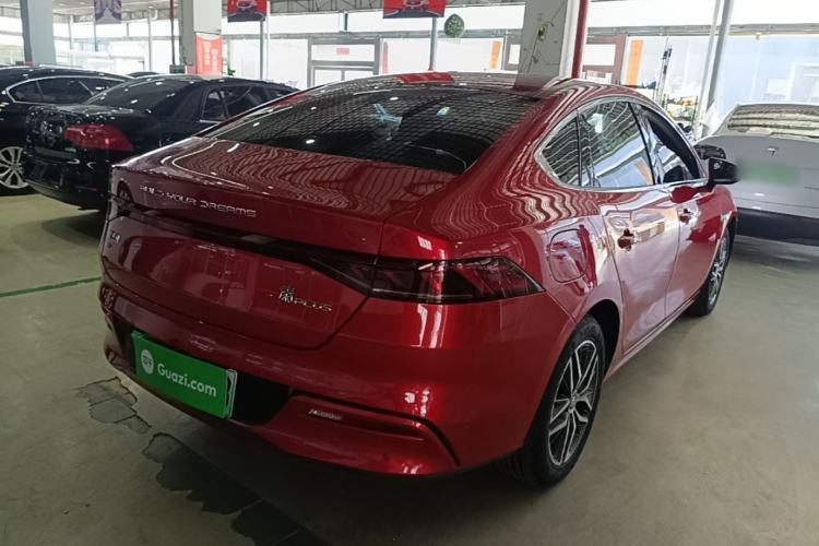 Used BYD Qin PLUS 2021 EV 500KM Premium Model Rear Right 45 Deg
