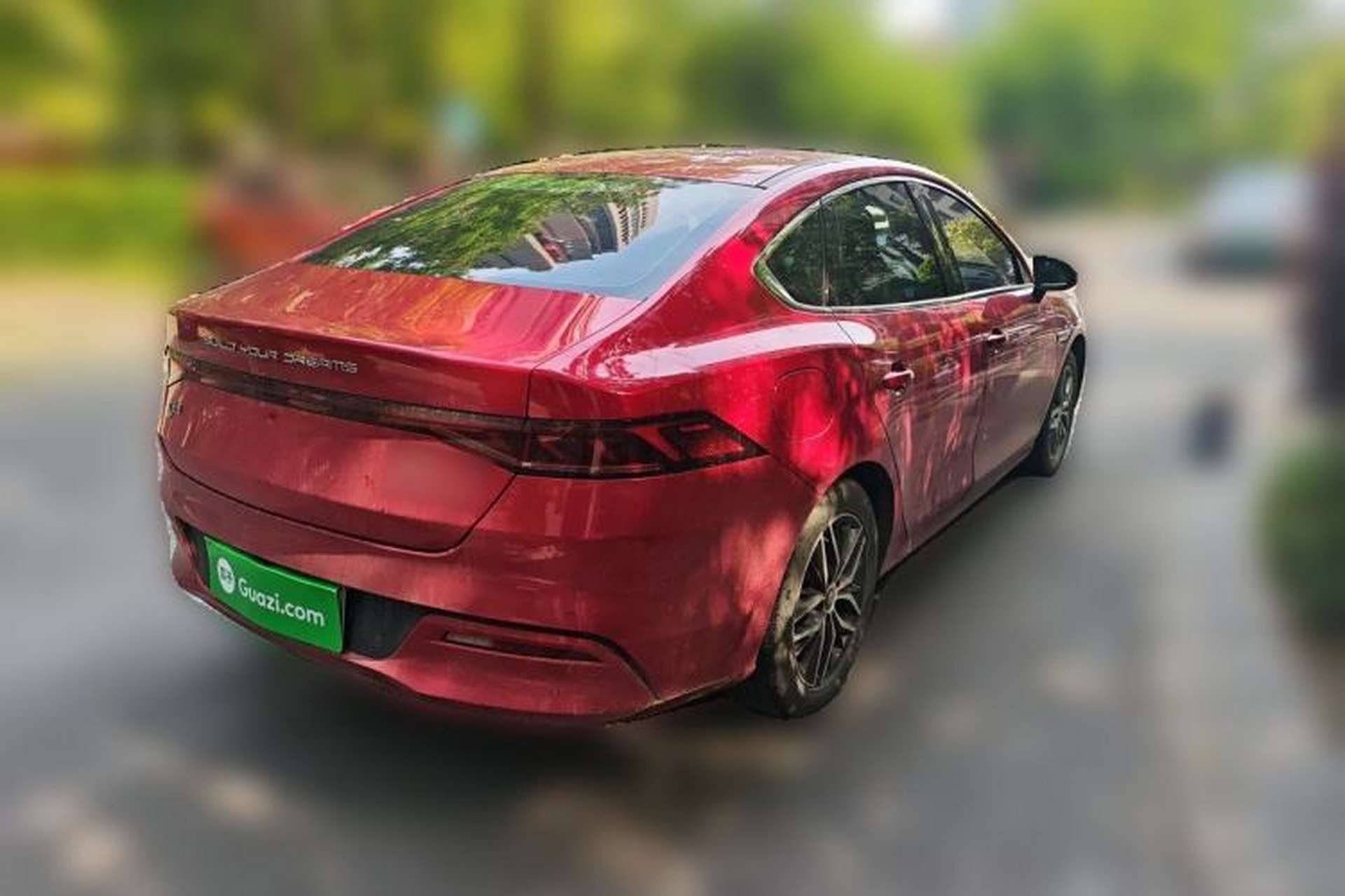 Used BYD Qin PLUS 2021 EV 500KM Premium Model Rear Right 45 Deg