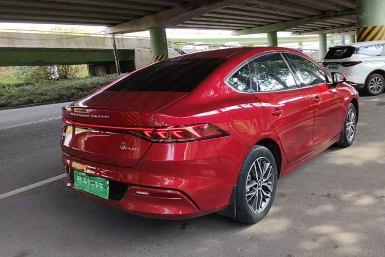Used BYD Qin PLUS 2021 EV 400KM Luxury Model Rear Right 45 Deg