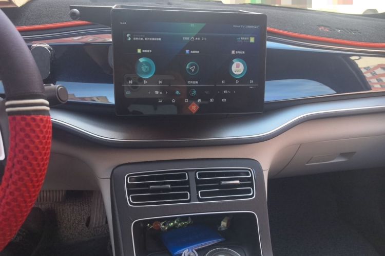 Used BYD Qin PLUS 2021 DM-i 55KM Flagship Model Audio And AC Panel