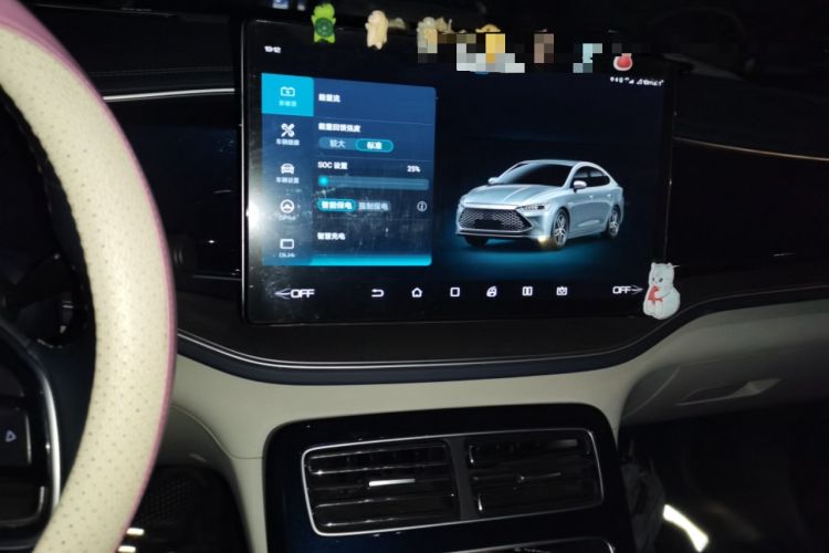 Used BYD Qin PLUS 2021 DM-i 120KM Flagship Model Audio And AC Panel