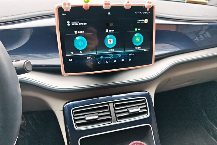 Used BYD Qin PLUS 2021 DM-i 55KM Flagship Model Audio And AC Panel