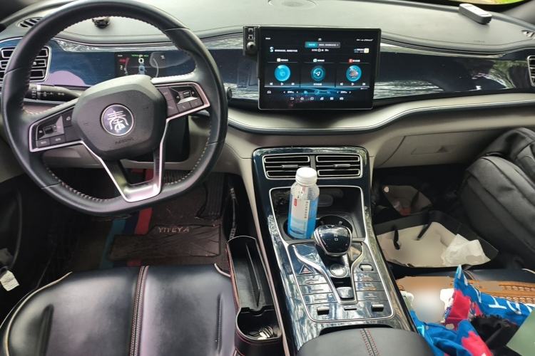 Used BYD Qin PLUS 2021 DM-i 55KM Flagship Model Center Console