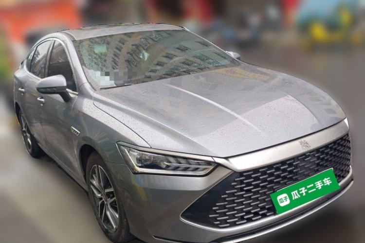 Used BYD Qin PLUS 2021 DM-i 55KM Flagship Model Front Right 45 Deg