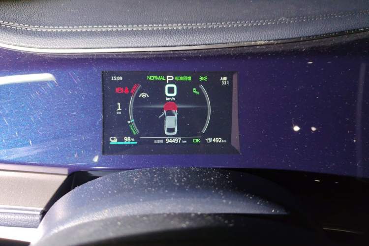 Used BYD Qin PLUS 2021 EV 500KM Premium Model Instrument Cluster