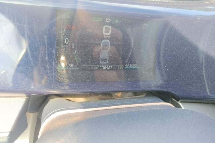 Used BYD Qin PLUS 2021 DM-i 55KM Flagship Model Odometer Close Up