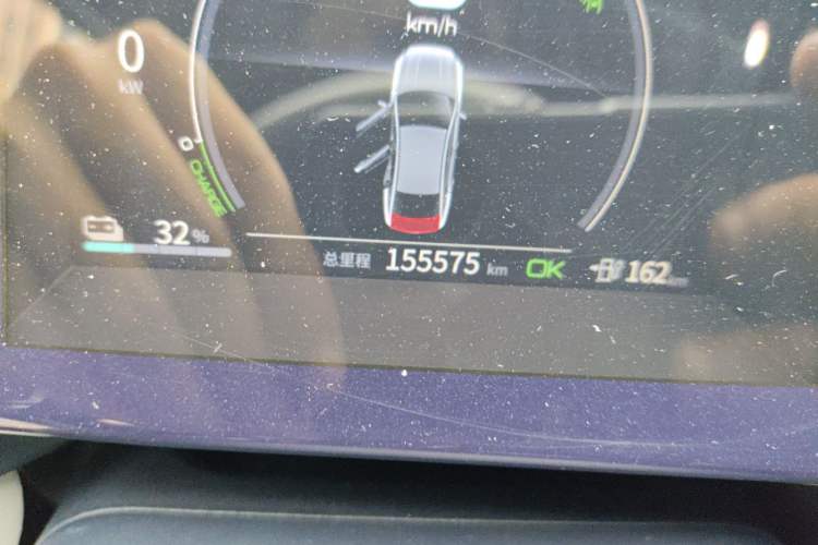 Used BYD Qin PLUS 2021 EV 500KM Premium Model Odometer Close Up