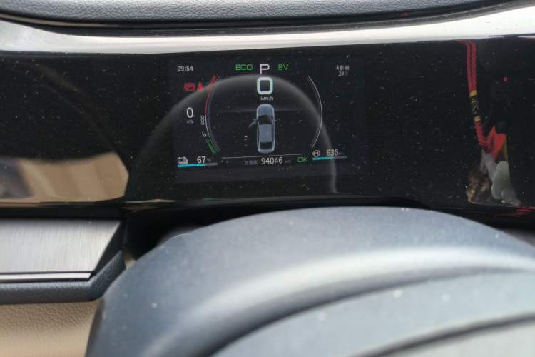 Used BYD Qin PLUS 2021 DM-i 55KM Prestige Model Odometer Close Up