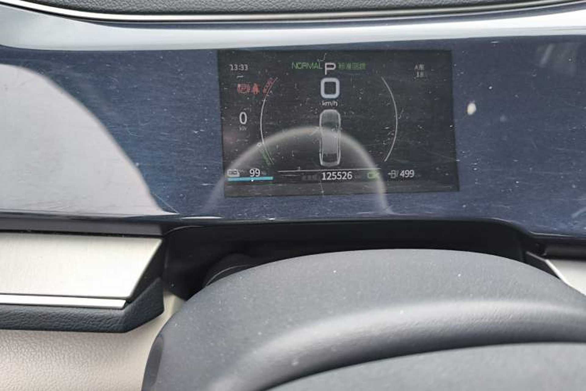 Used BYD Qin PLUS 2021 EV 500KM Luxury Model Odometer Close Up