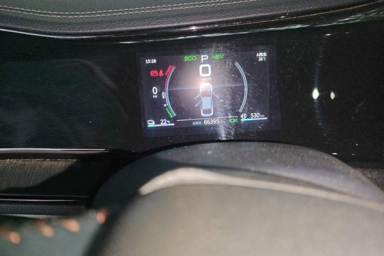Used BYD Qin PLUS 2021 DM-i 55KM Prestige Model Odometer Close Up