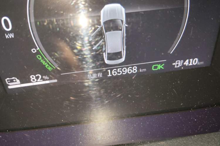 Used BYD Qin PLUS 2021 EV 500KM Luxury Model Odometer Close Up