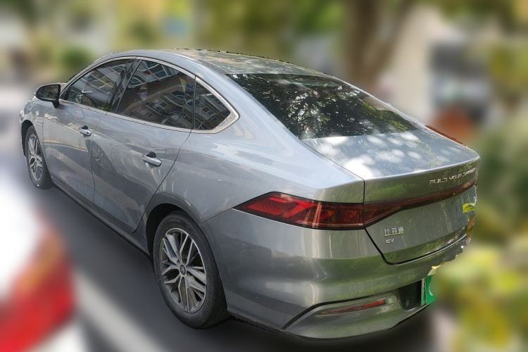 Used BYD Qin PLUS 2021 EV 500KM Luxury Model Rear Left 45 Deg