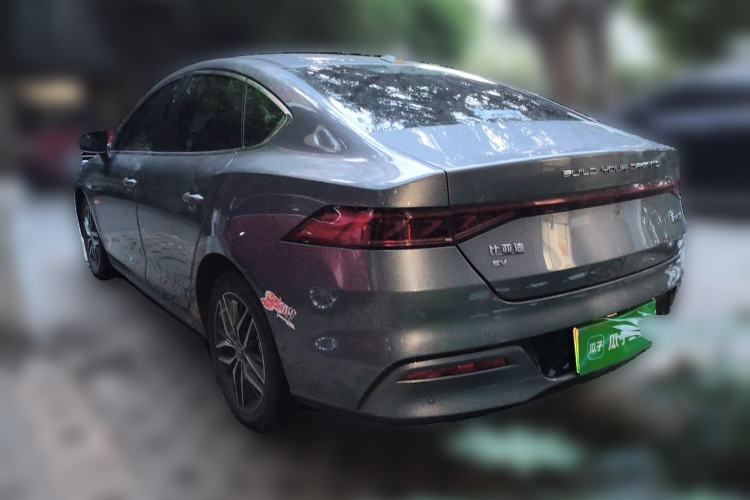 Used BYD Qin PLUS 2021 EV 500KM Luxury Model Rear Left 45 Deg