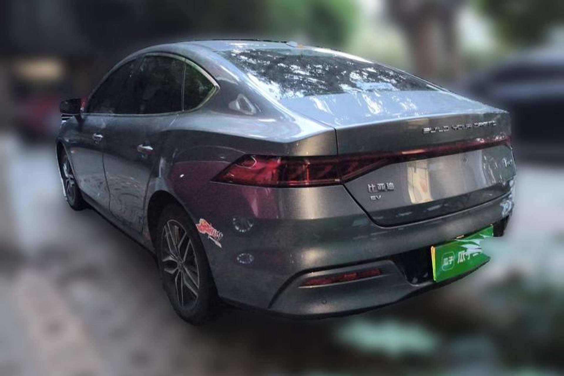 Used BYD Qin PLUS 2021 EV 500KM Luxury Model Rear Left 45 Deg