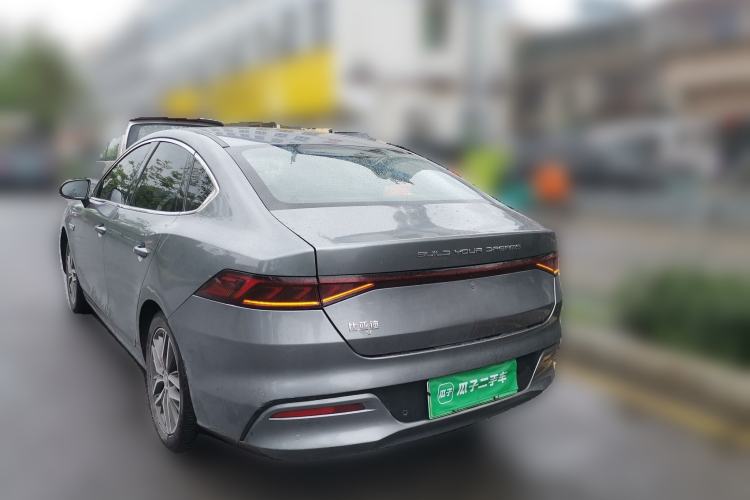 Used BYD Qin PLUS 2021 EV 500KM Luxury Model Rear Left 45 Deg
